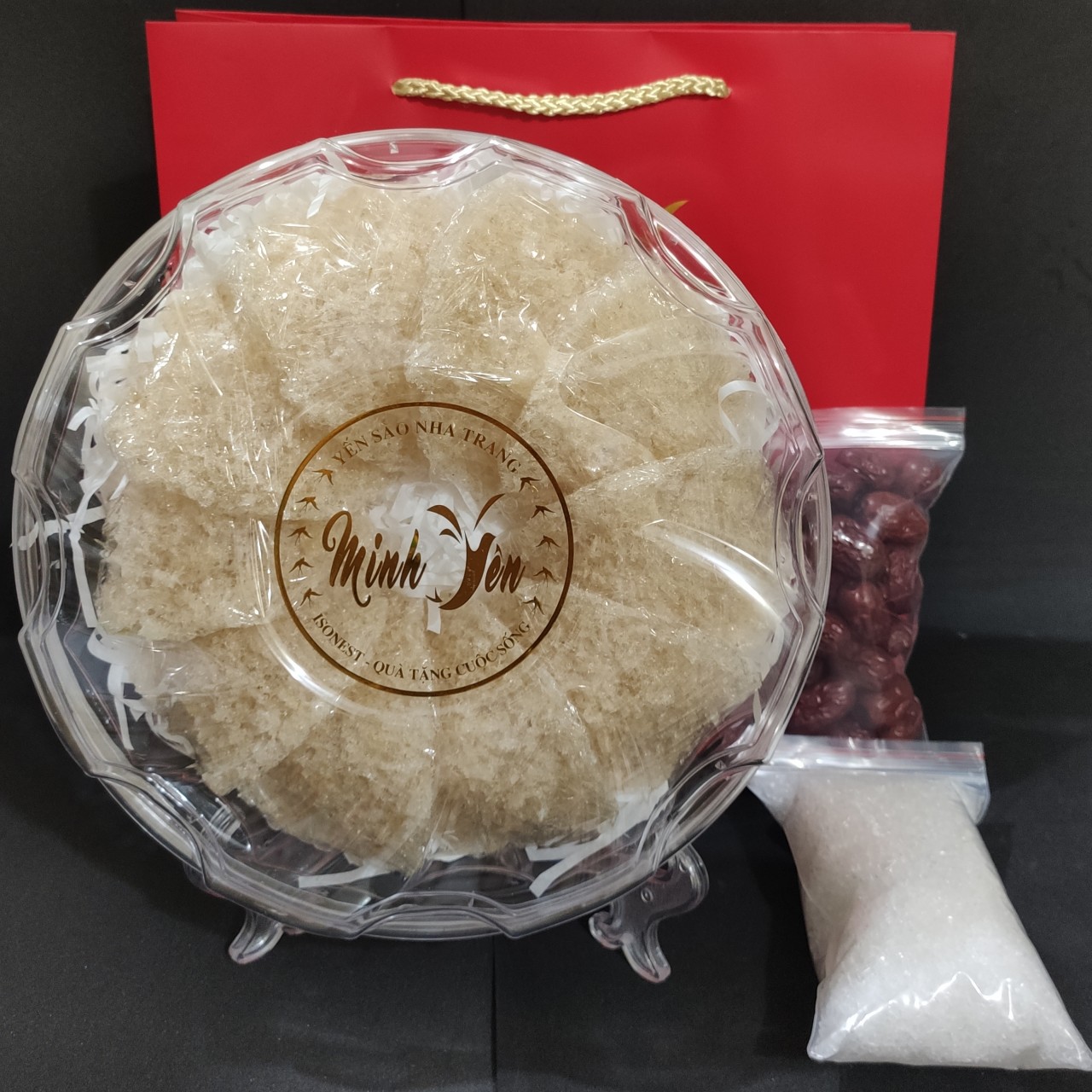 Cleaned Bird's Nest with Pressed Feathers - 100g (10 Nests)
