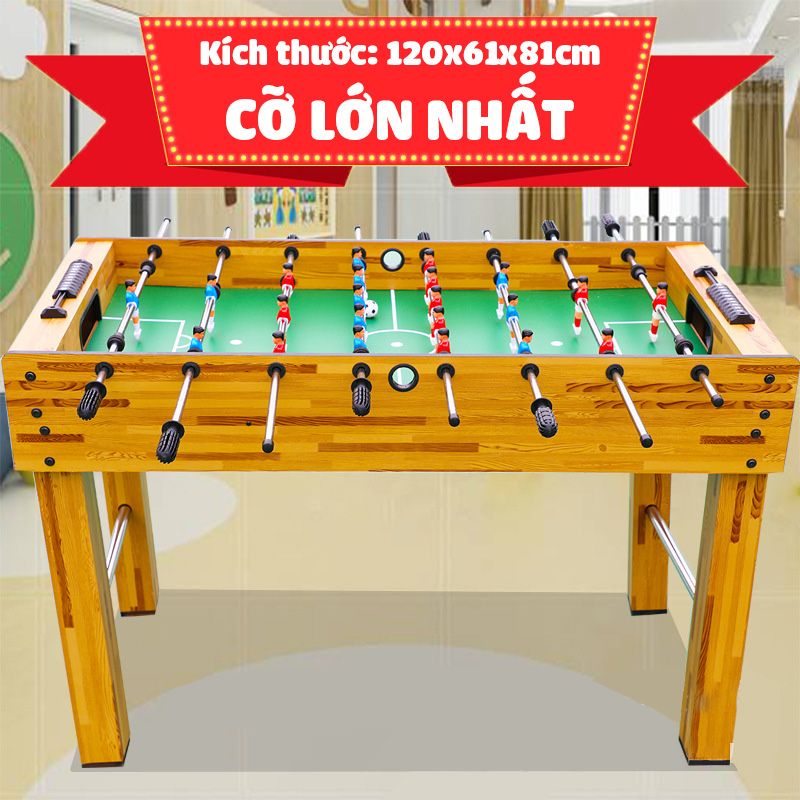 Bàn bi lắc chân cao chính hãng giải trí gia đình, văn phòng cho người lớn, trẻ em size lớn 121x61x79cm