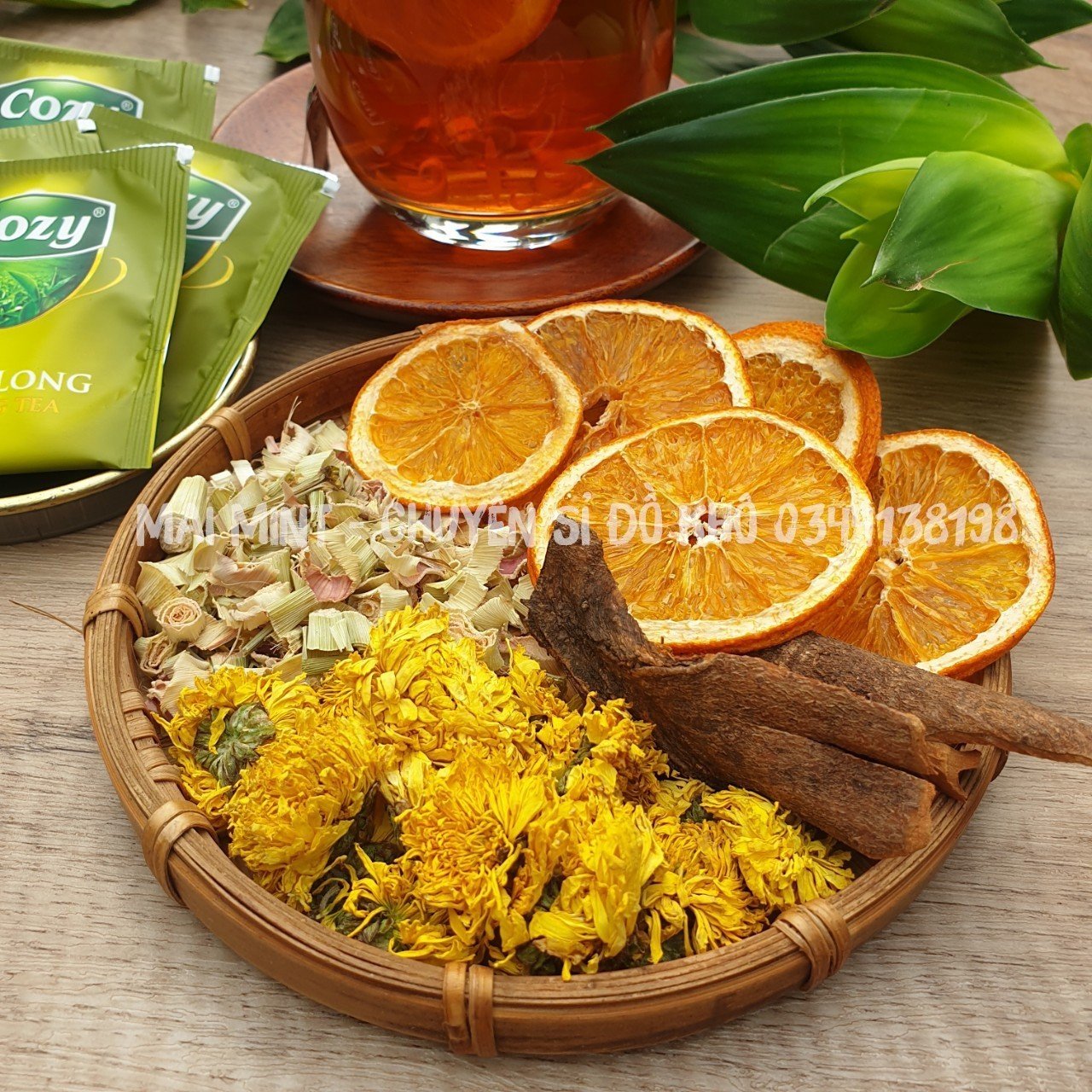 Trà Cam Quế Sả Mix Hoa - Hộp 5 Set & 1 Set