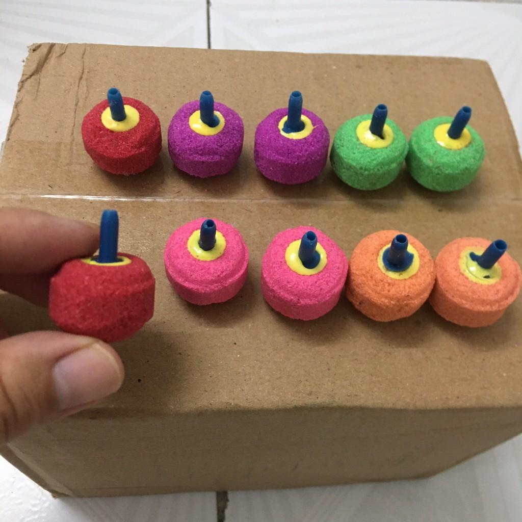 Quả sủi oxy tròn nhiều màu sắc cho bể cá cảnh