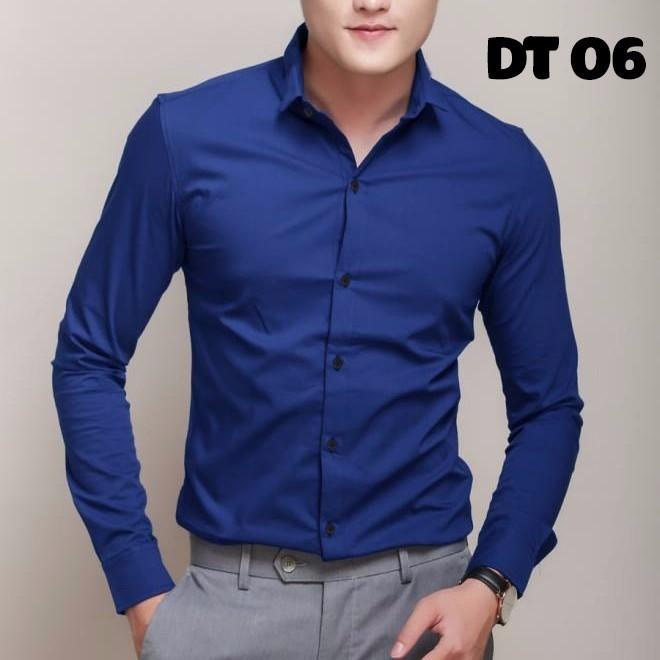 Áo Sơ Mi nam Vải Lụa Chống Nhăn LS1