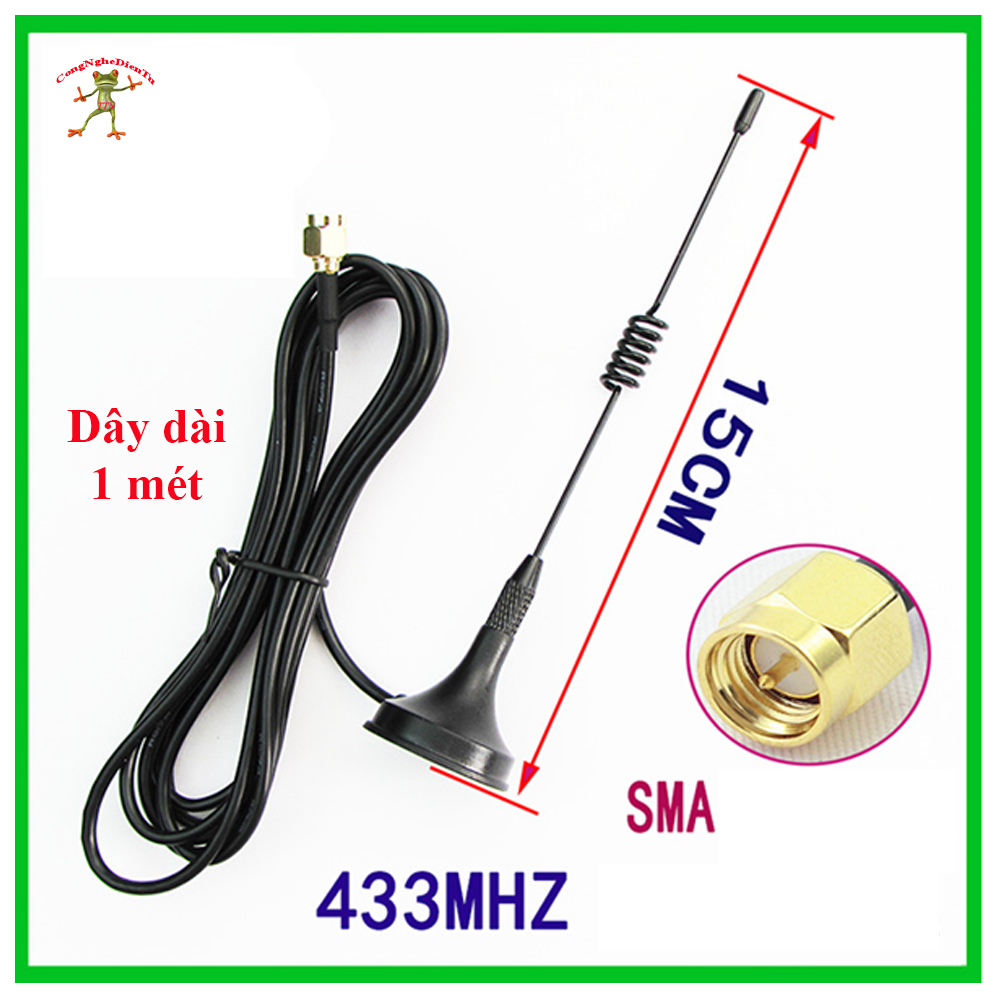 Anten thu phát Wifi 7dBi SMA  - 433mhz  (dạng ĐỰC)