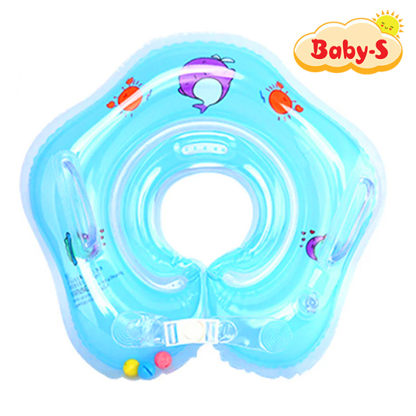 [HCM]Phao đỡ cổ cho trẻ sơ sinh dưới 2 tuổi chất nhựa PVC 2 lớp mềm mại dày dặn thiết kế chống lật an toàn cho bé yêu tung tăng bơi lội Baby-S – SPB002