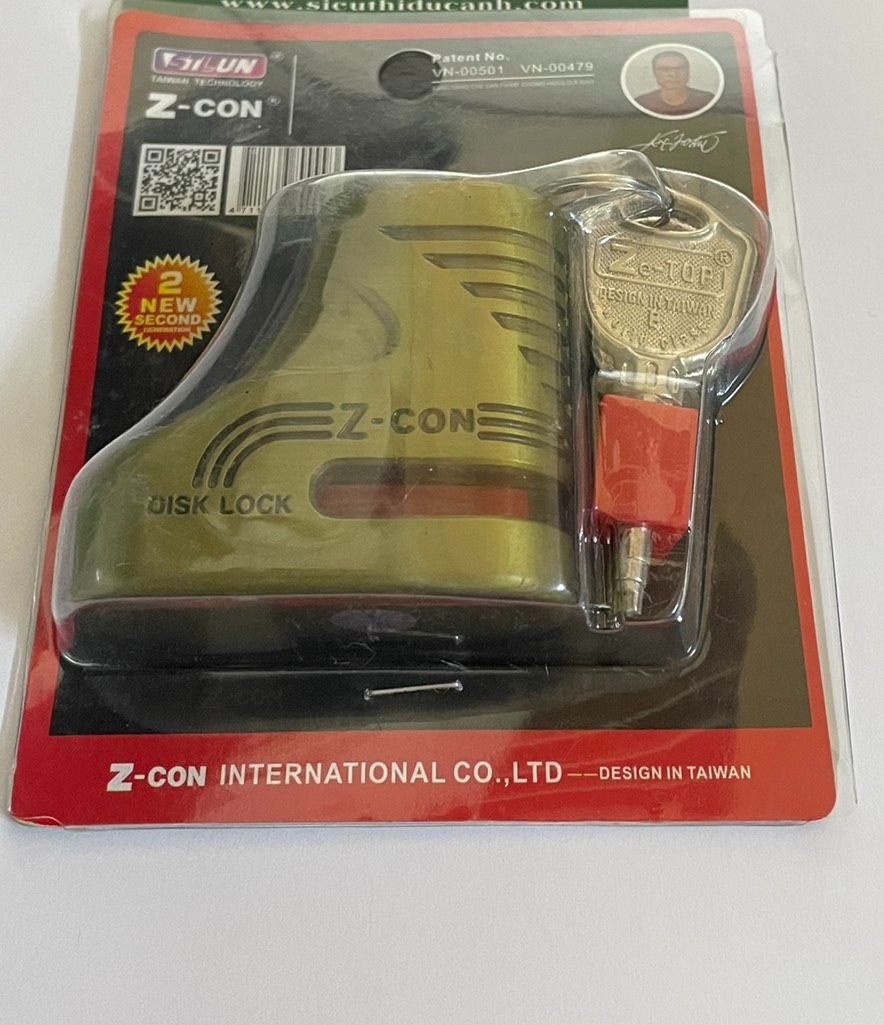 Khóa đĩa xe máy Zcon DZ (khóa giày loại 1)