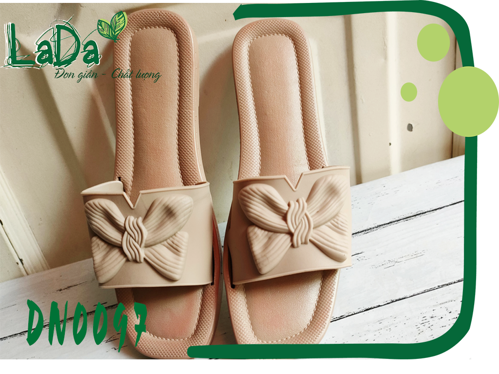 Dép Quai Ngang Nữ Đính Nơ Siêu Êm Chân [DN0097]