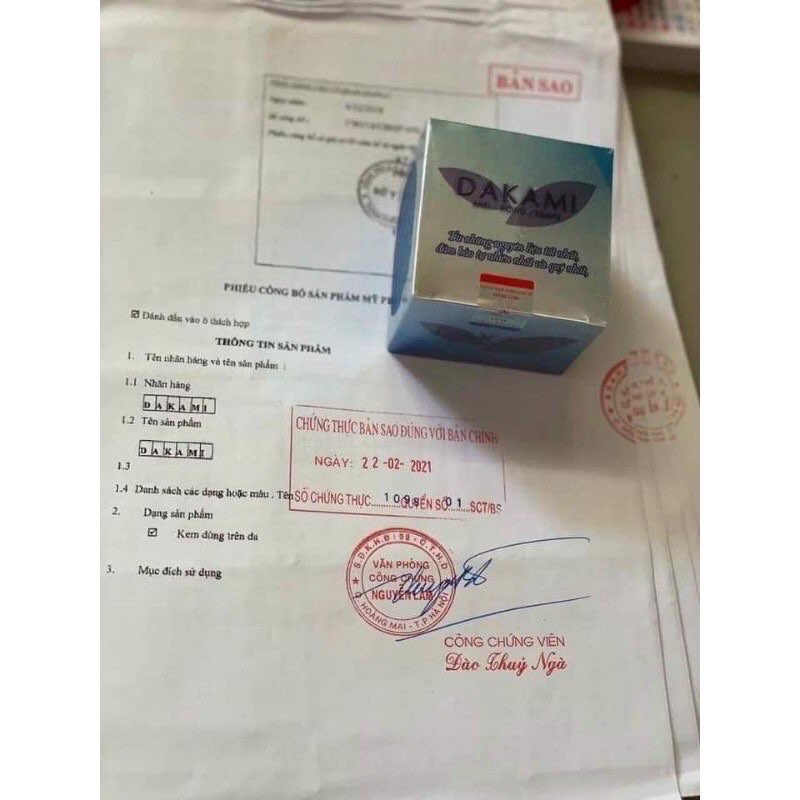 [HCM]KEM DAKAMI NHĂN CHÍNH HÃNG