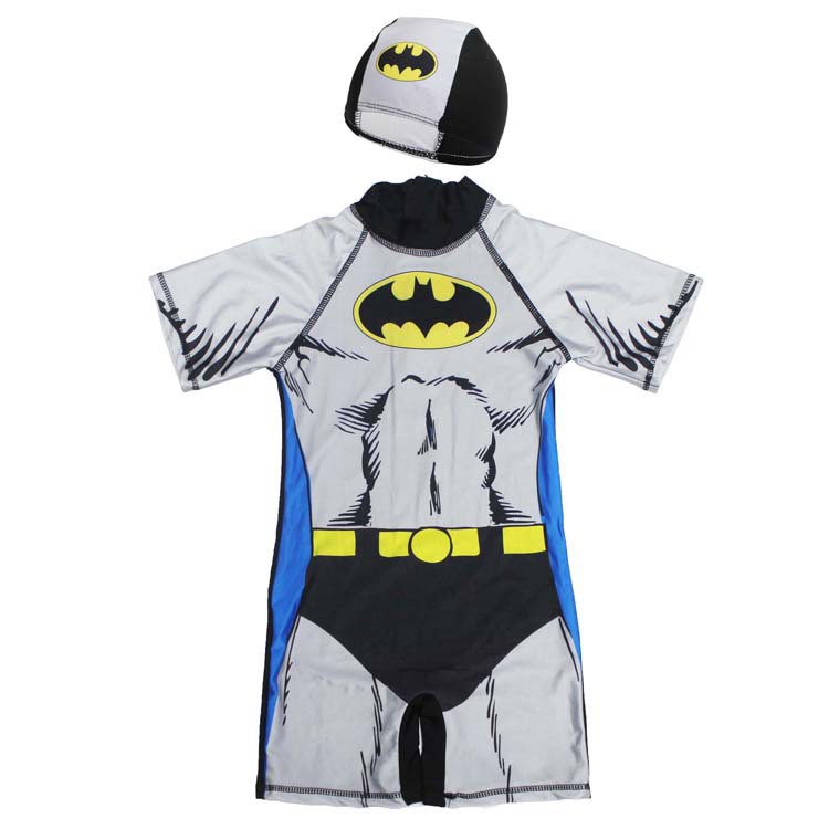 Đồ bơi bé trai kèm mũ người dơi batman - hapy sw513