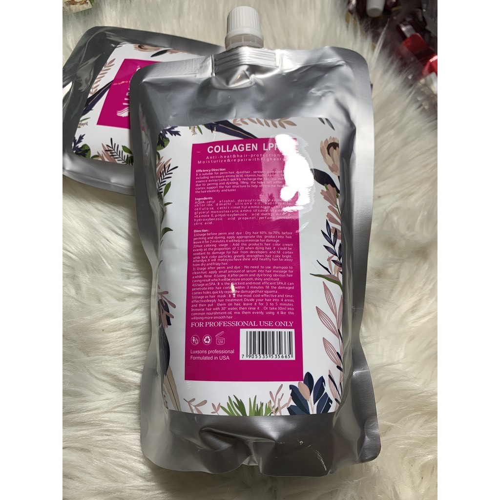 Hấp Dầu Luxsons Collagen 1000ml Siêu Thơm Siêu Bóng Mượt