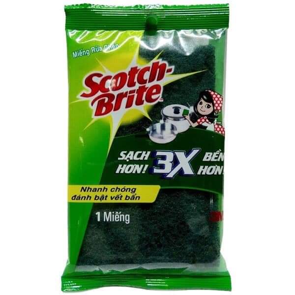 Miếng rửa chén Scotch-Brite 2 lớp cước 2 công dụng.
