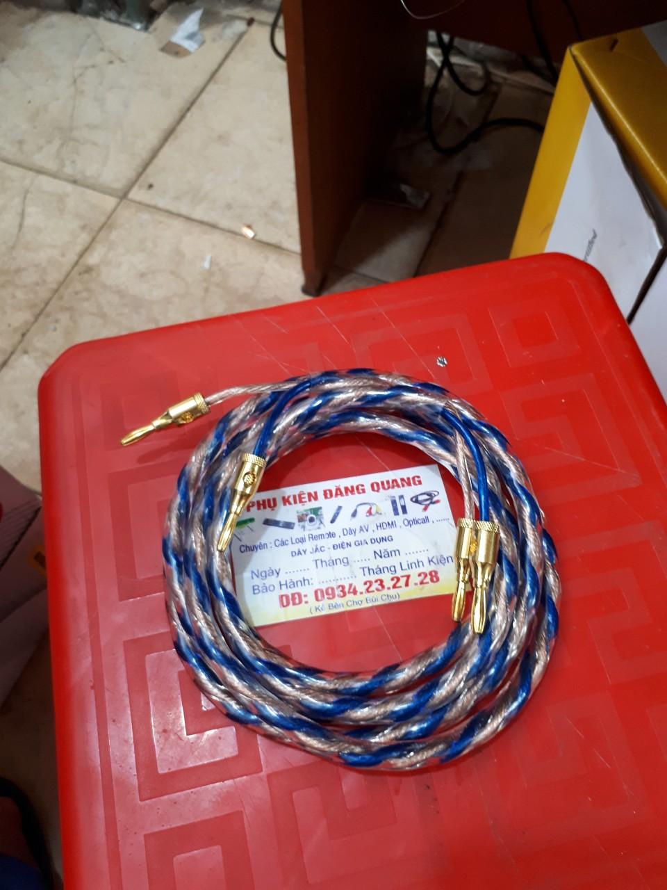 5m Dây loa 600 tim đồng ( LiTon ) hàn sẳn bắp chuối ( 1 bên )