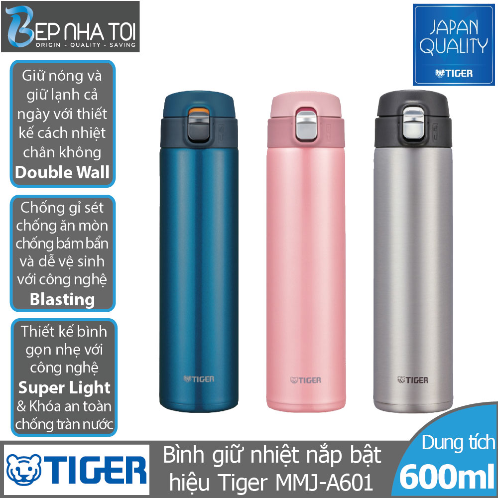 Bình Giữ nhiệt Tiger nắp bật MMJ-A601 (600ml)