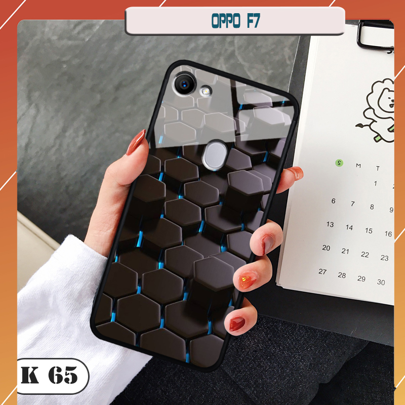 Ốp lưng kính 3D điện thoại OPPO F7