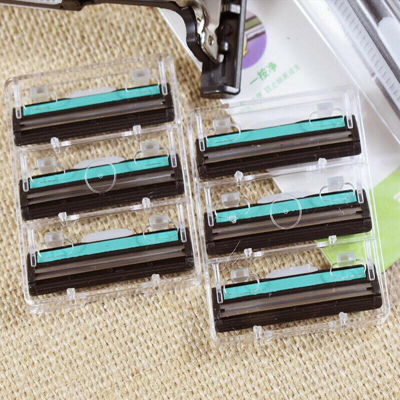 Dao cạo râu lưỡi kép loại tốt (Combo 36 lưỡi + 1 cán )