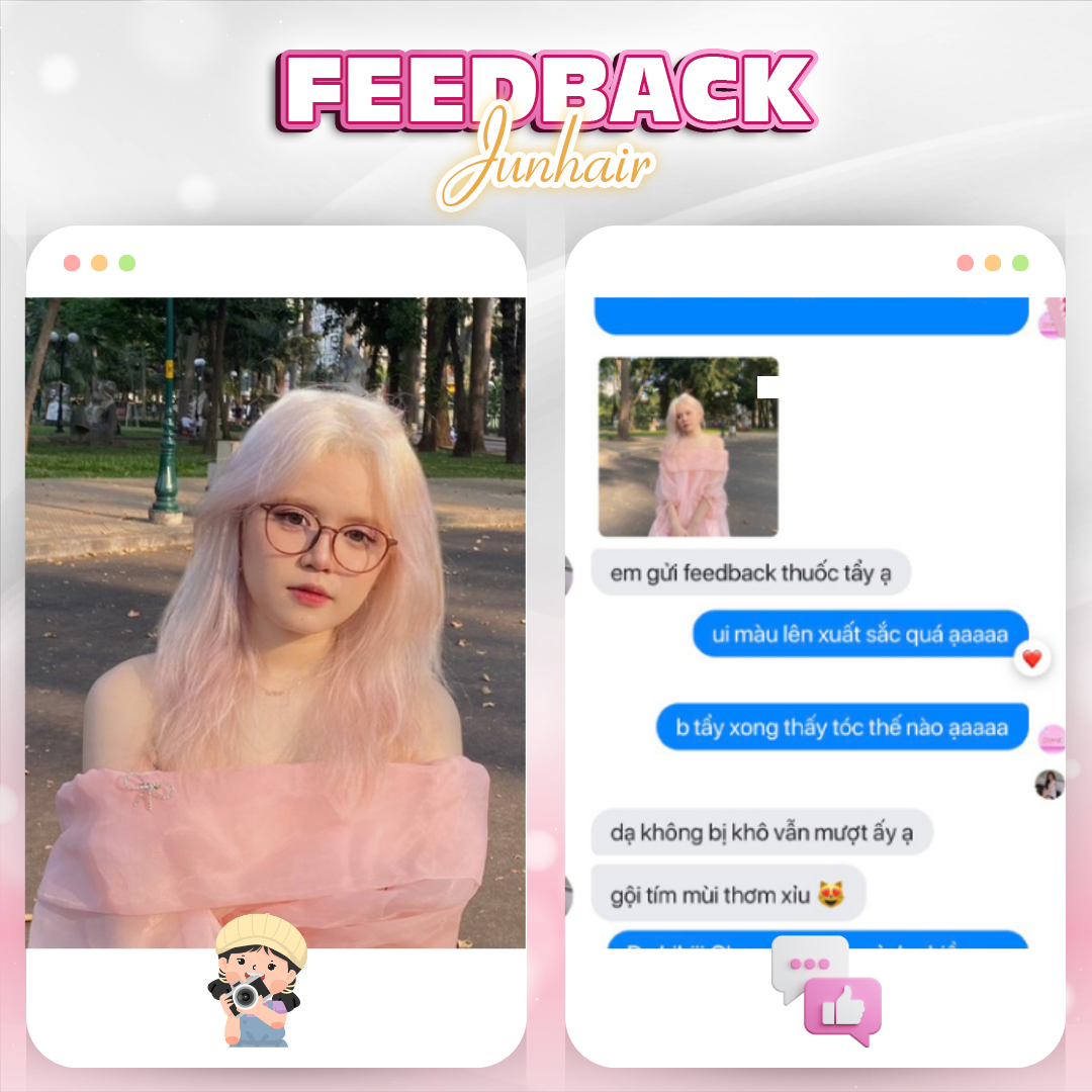 HAIR BLEACHING POWDER (foundation powder for hair, comes with gloves, hood) JunHai