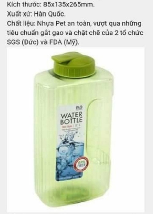 Bình nước Lock & Lock 2.1 lít [ P00052 ] - bình nhựa tủ lạnh cao cấp 2100ml
