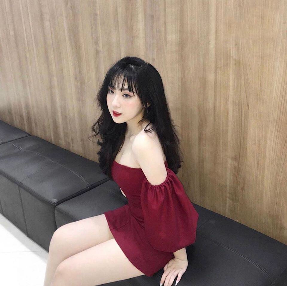 Đầm đỏ ôm body trẻ vai NGOCTRANSHOP - NT8217
