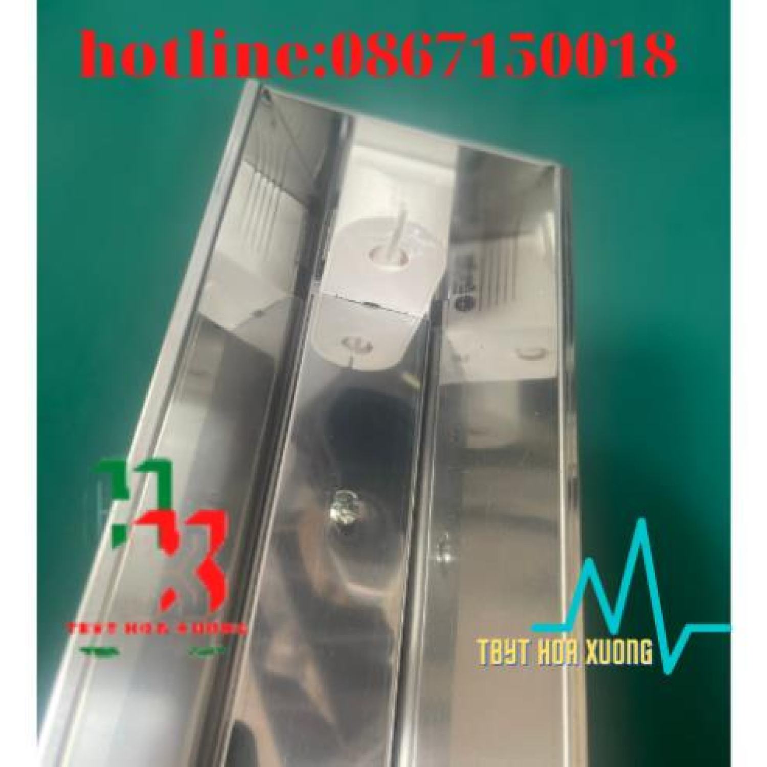 [Com Bo Máng + Bóng UV 45cm ] Đèn Cực Tím Diệt Khuẩn Không Khí - Inox