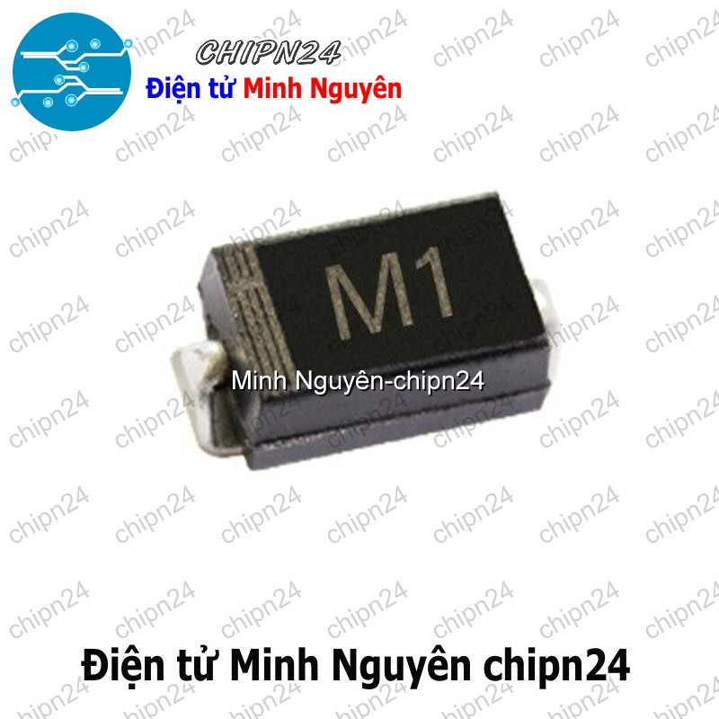 [10 con] (G1) Diode Dán 1N4001 M1 SMA 1A 50V (SMD) (4007) - HH005554