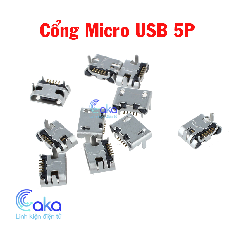 5 đầu jack micro usb 5p chân sạc điện thoại