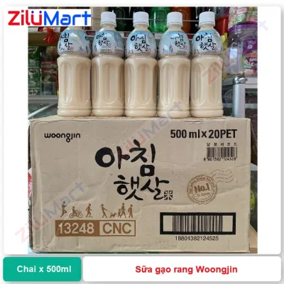 Lốc 4 chai sữa gạo rang Woongjin loại 500ml
