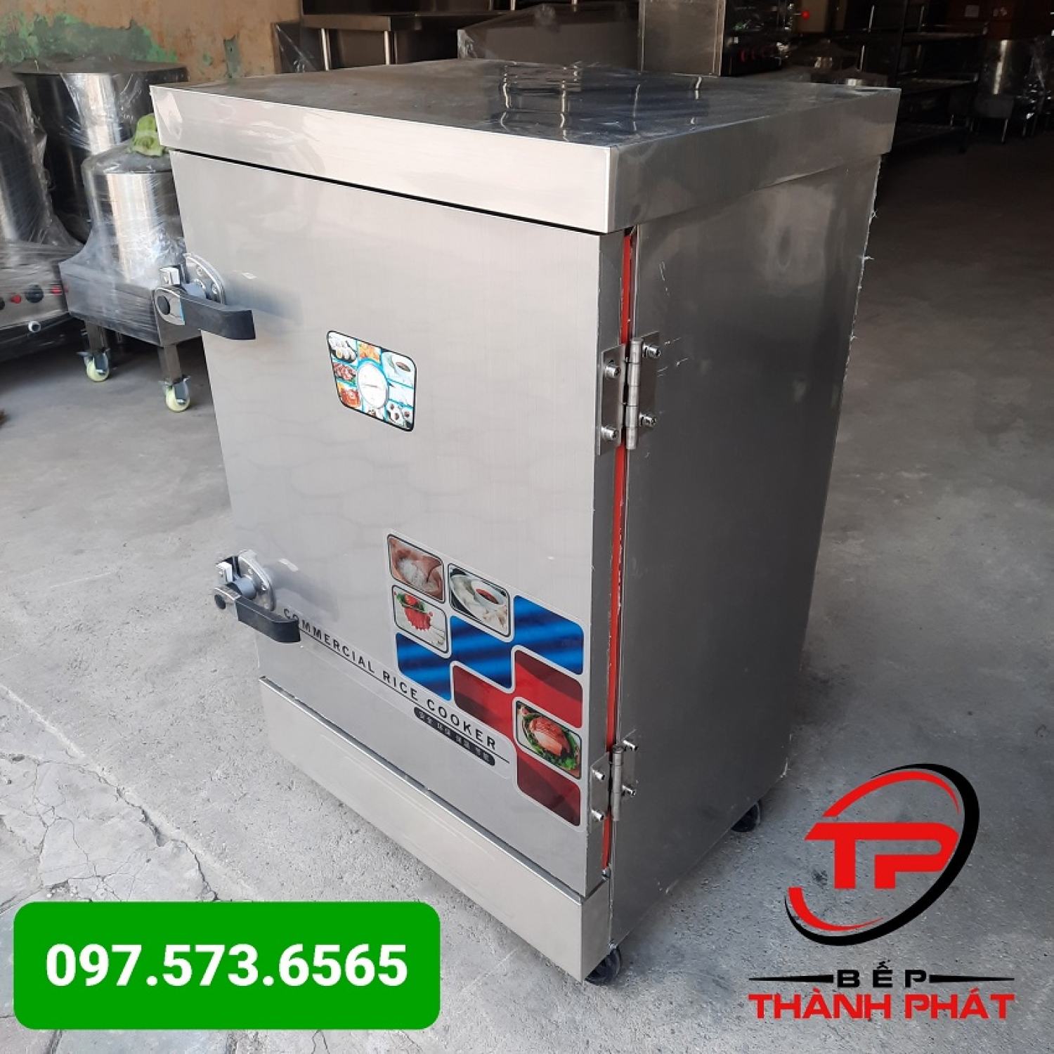 Tủ nấu cơm 8 khay giá rẻ, Bảo hành 12 tháng,