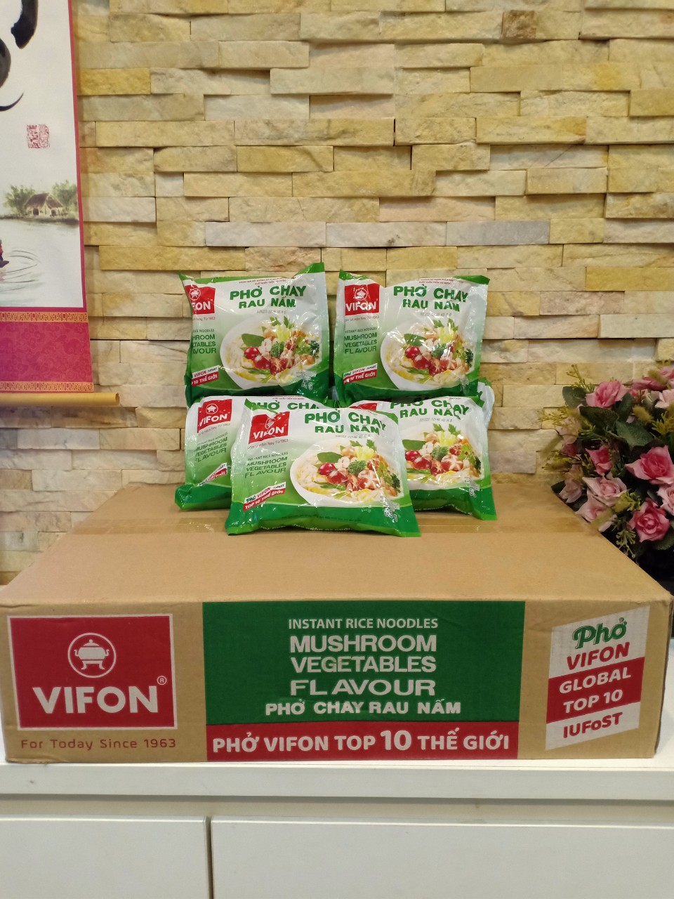 PHỞ CHAY  RAU NẤM VIFON 65 GAM/GÓI