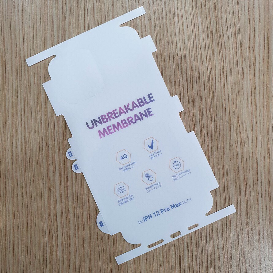 Dán PPF AG nhám chống vân tay iPhone 12/ 12 Mini/ 12 Pro/ 12 Pro Max