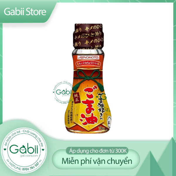 [HCM][BÉ 5 THÁNG] DẦU MÈ AJINOMOTO 70GR - GABII STORE