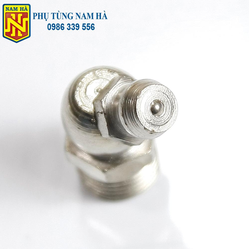 (Loại tốt) - 5 Vú bơm mỡ bò M10 cong 45