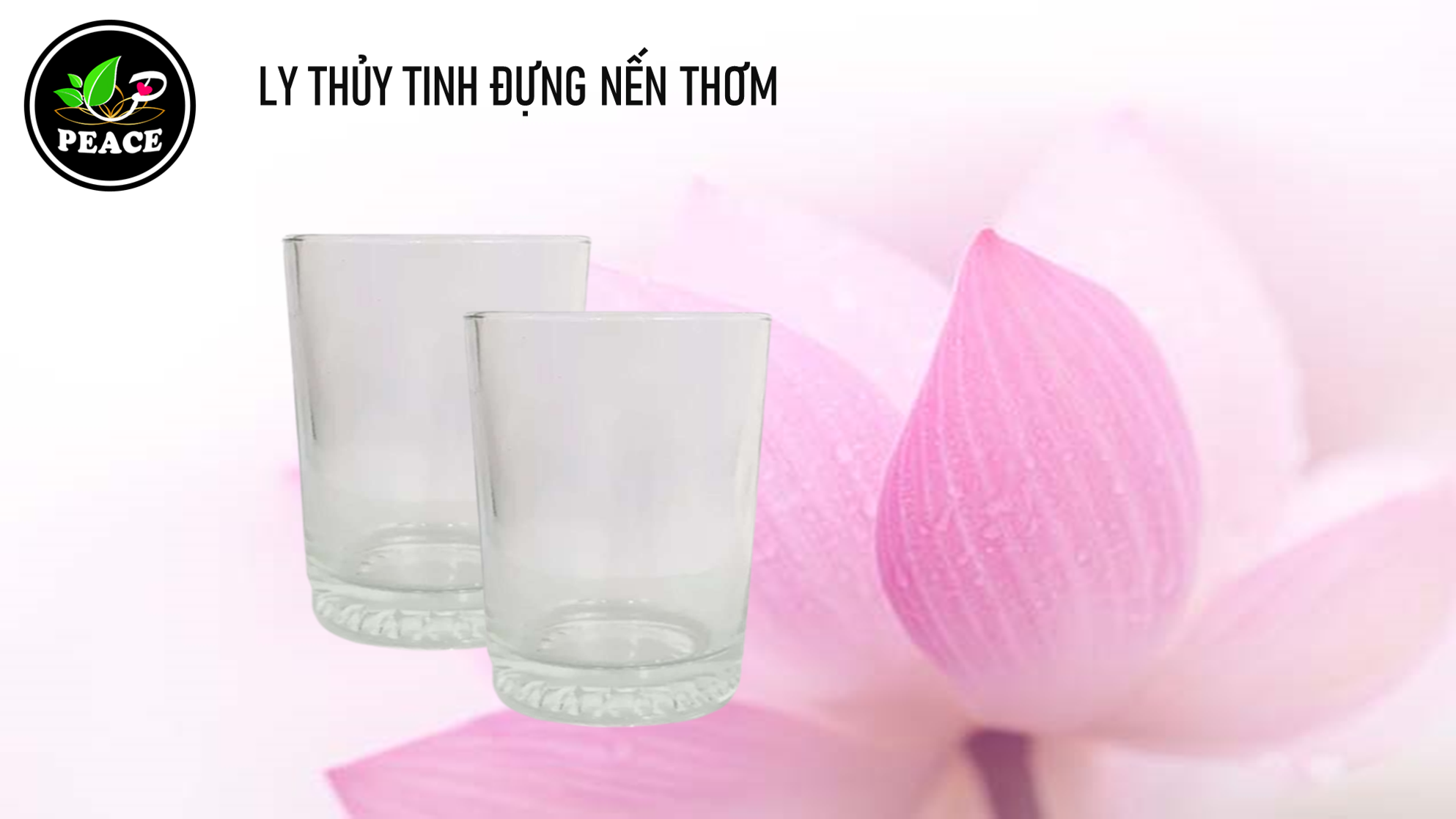Ly thủy tinh đựng nến thơm 125ml