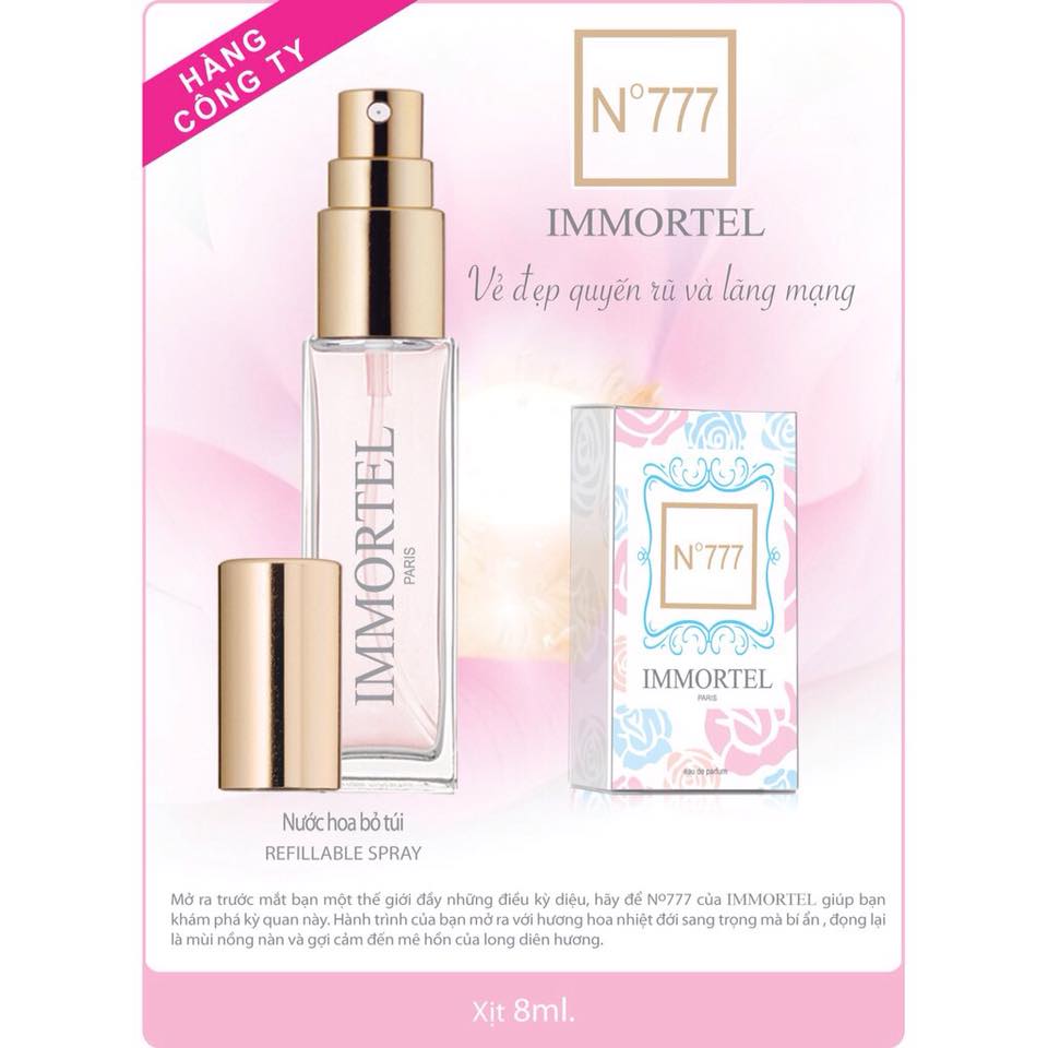 Nước Hoa IMMORTEL chai xịt dung tích 8mL Eau de parfum