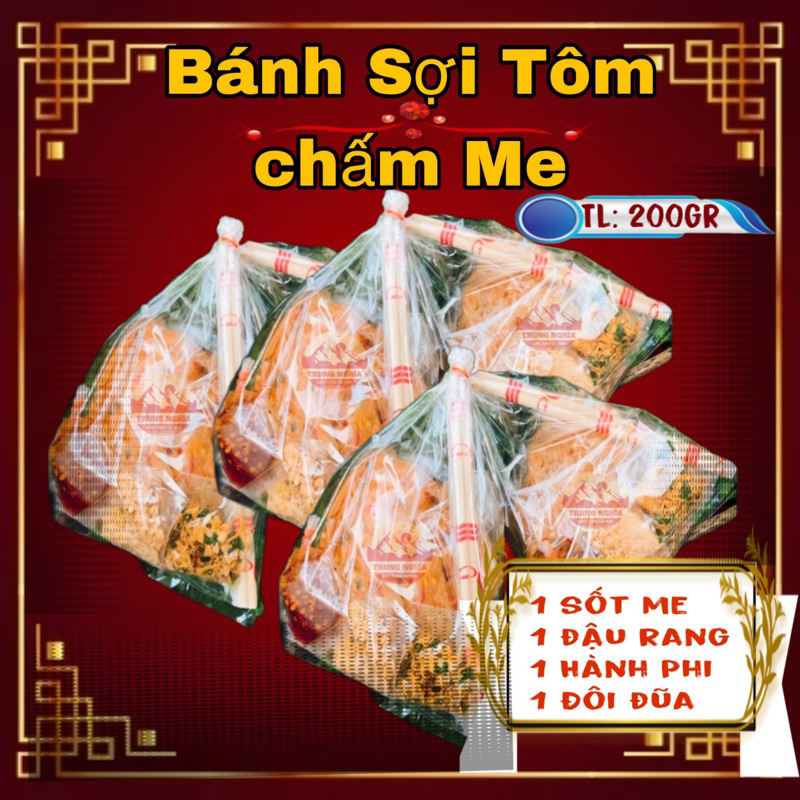 Bánh Tráng Sợi Tôm Chấm Me Trung Nghĩa