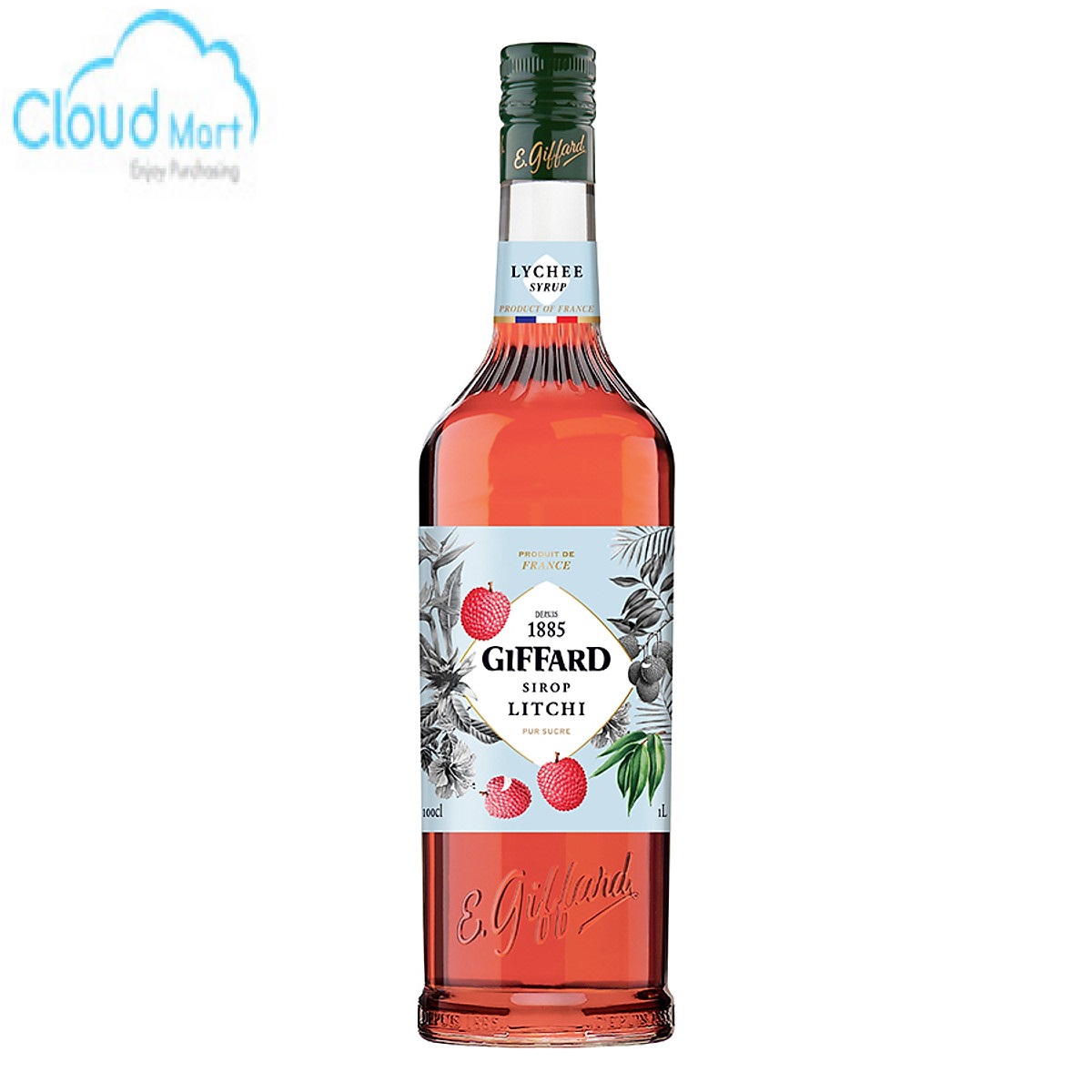 Syrup Giffard Lychee (Vải) 1L - Nguyên Liệu Pha Chế Cloud Mart