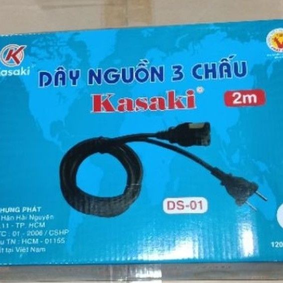 [HCM]Dây nguồn 3 chấu Kasaki loại tốt