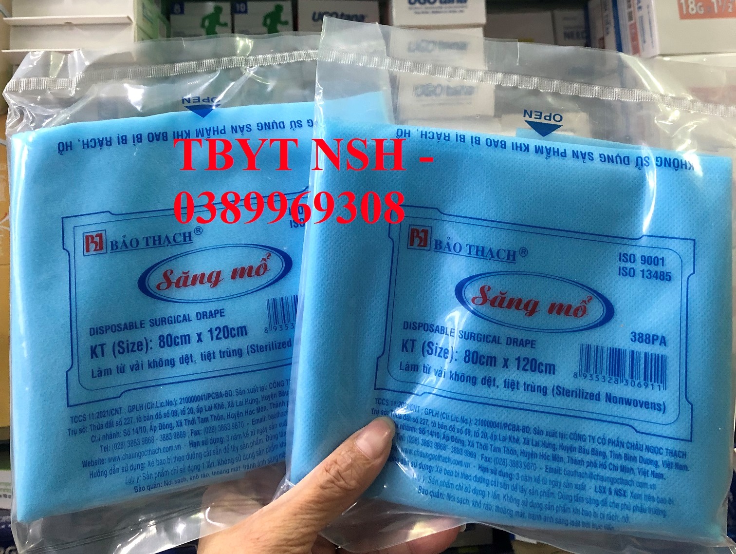 ❤️ săng mổ bảo thạch không lỗ 80x120cm săng mổ tiệt trùng dùng trong phẫu thuật không lỗ bảo thạch 80cm x 120cm tấm săng xăng trải y tế vải không dệt dùng 1 lần phẫu thuật, thẩm mỹ 80cm x 120cm bảo thạch