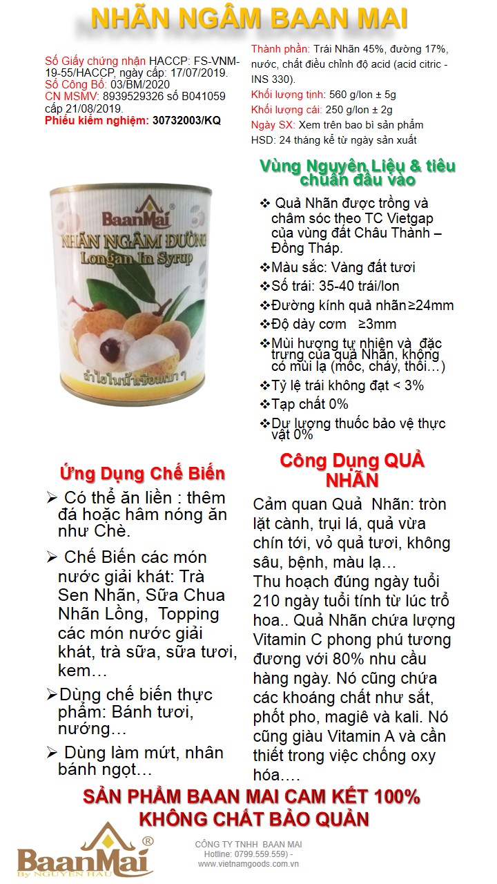 NHÃN NGÂM BAAN MAI