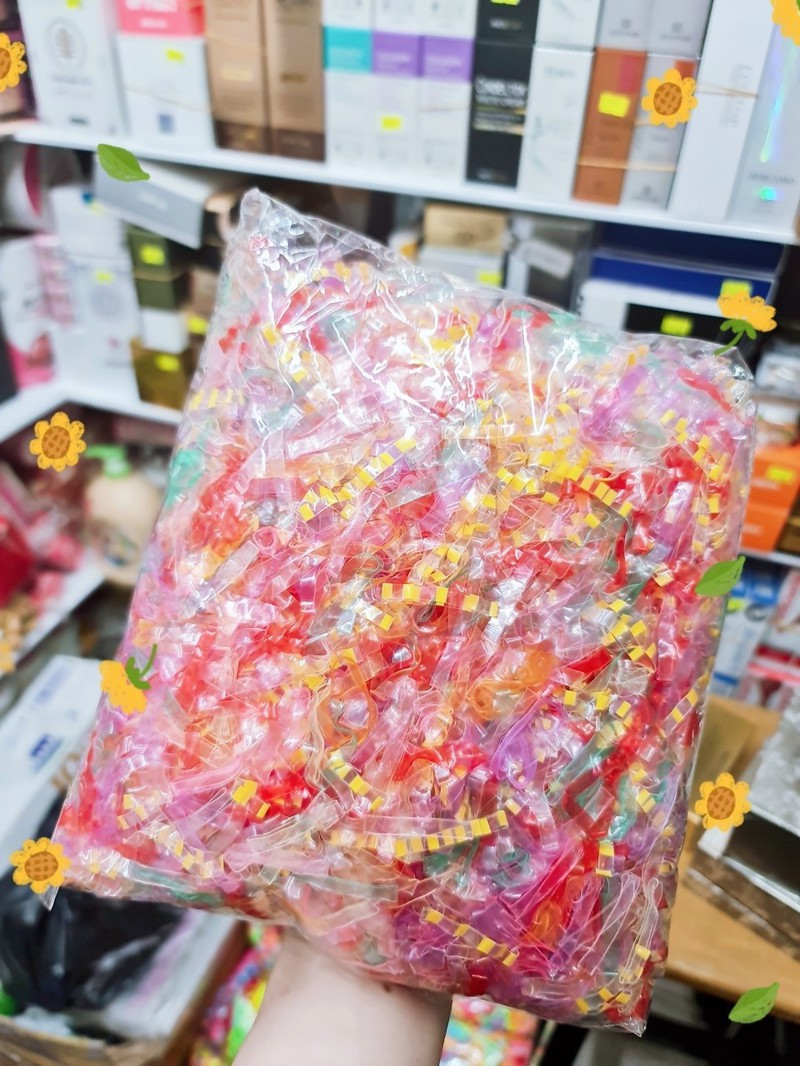 Thun cột tóc nhiều màu 1Kg