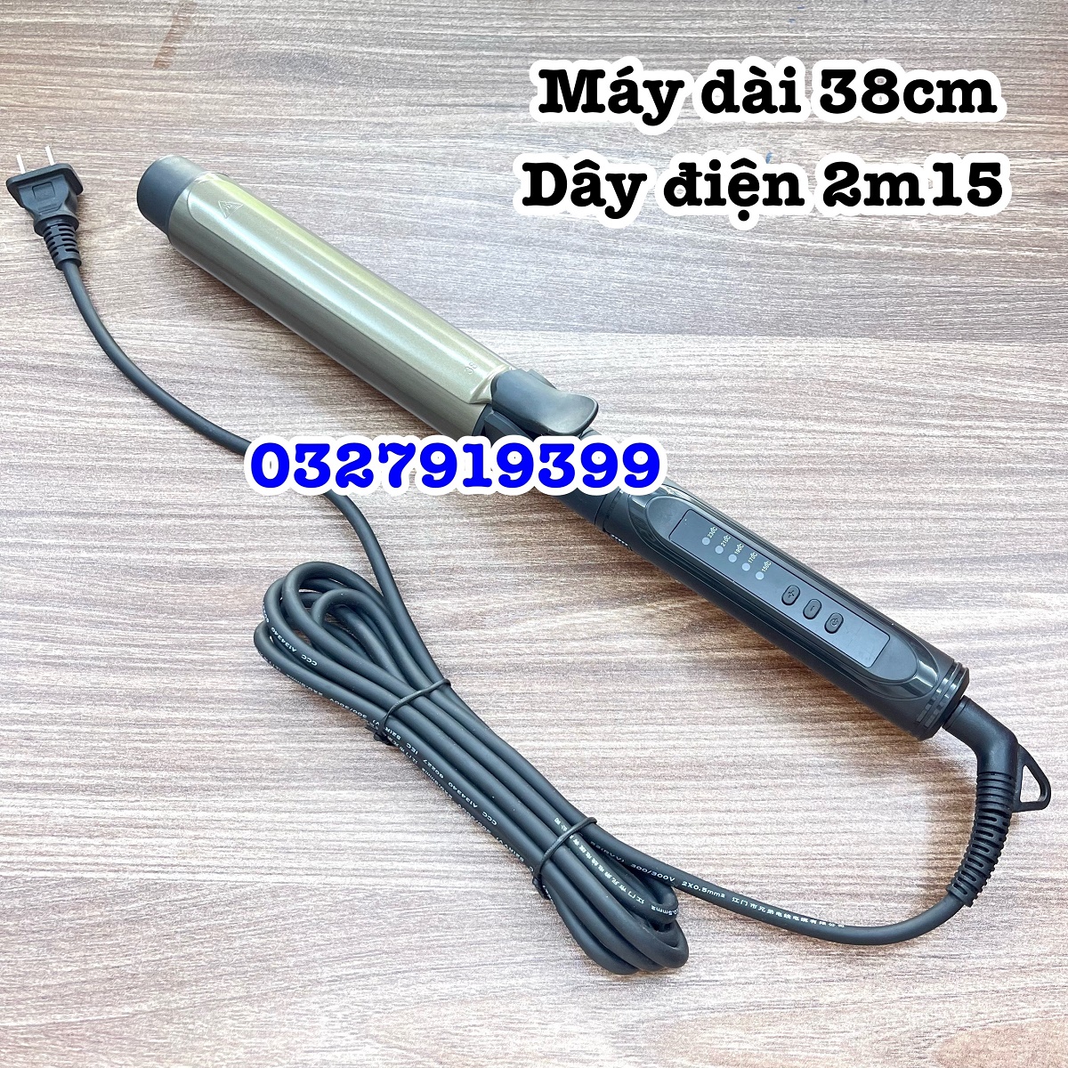 HQ PRO Máy uốn tóc xoay trục đủ size 9-32mm xoăn xù mì chỉnh nhiệt 170-230°C chất liệu gốm ion âm bảo hành 3 tháng