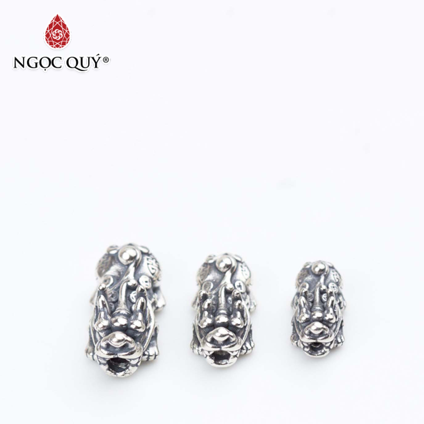 Charm bạc hình tỳ hưu - Ngọc Qúy Gemstones