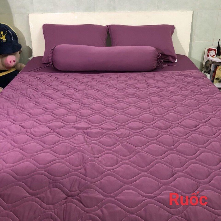 Drap Lẻ Thun Lạnh Hàn Quốc Lan Phạm Bedding - Màu Tím Ruốc