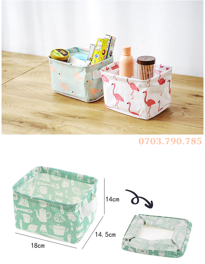 [HCM]Giỏ đựng đồ vải Canvas