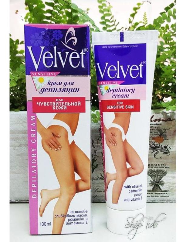 Shoptido - Kem Tẩy Lông Velvet Sensitive Nga 100ml nhập khẩu