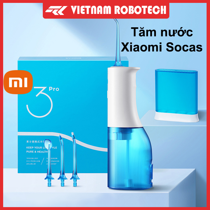 Tăm nước Xiaomi Soocas W3 Pro (4 vòi xịt) xịt vệ sinh răng miệng - Vietnamrobotech