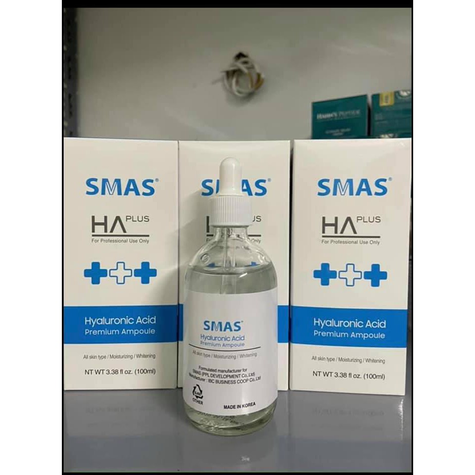 [HÀNG NHẬP KHẨU] Tinh Chất Dưỡng Ẩm Làm Sáng Da SMAS HA Plus (100ml)