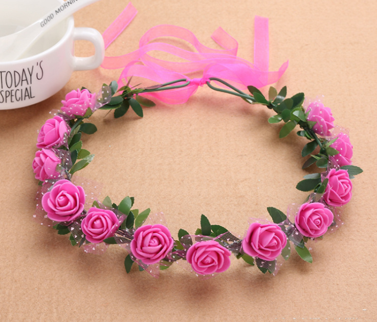 Vòng hoa đội đầu chụp ảnh kỷ yếu thời trang