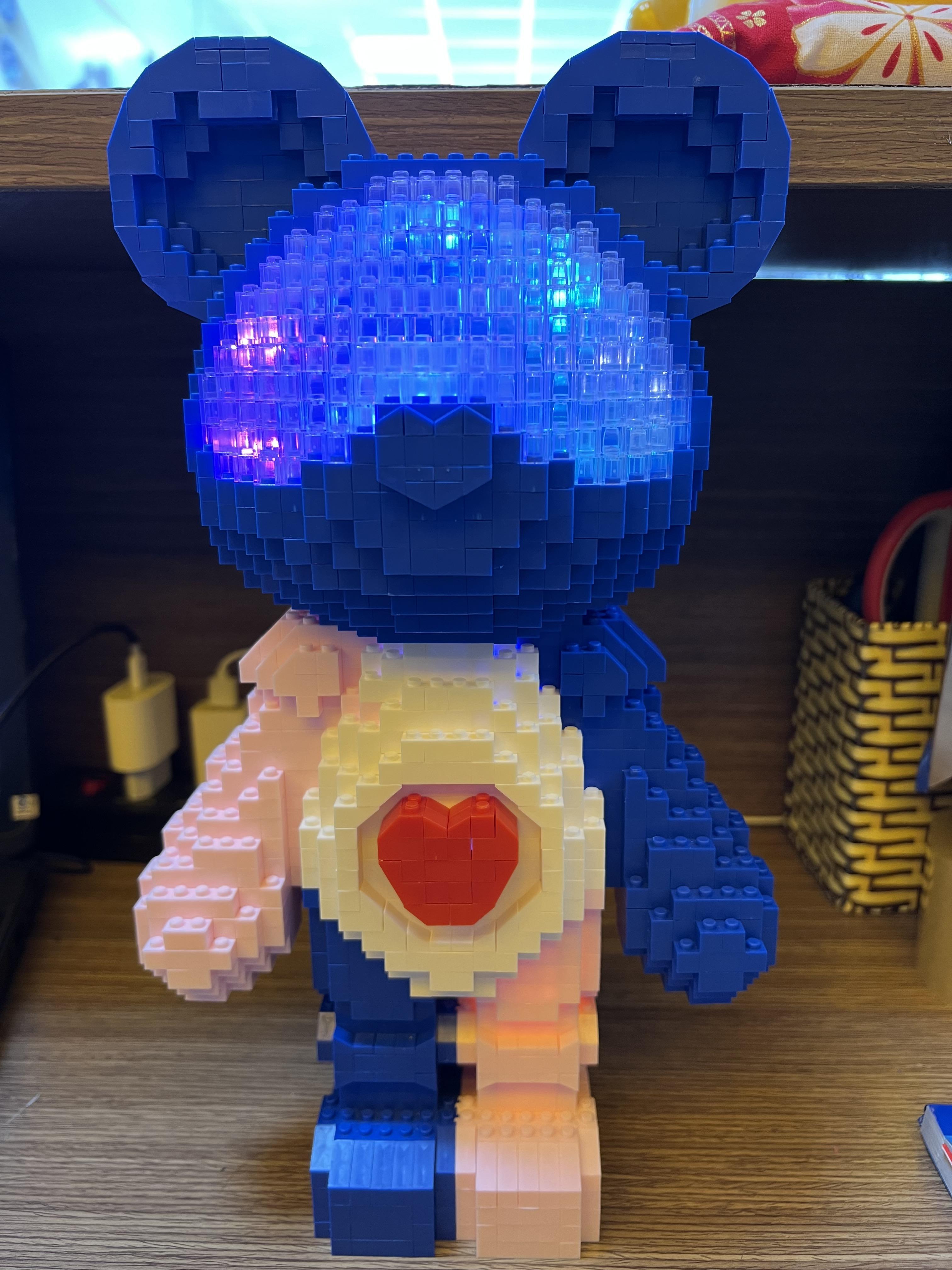 Xếp hình lego bearbrick gấu cỡ lớn size to 45cm 48cm xinz đồ chơi xếp ...