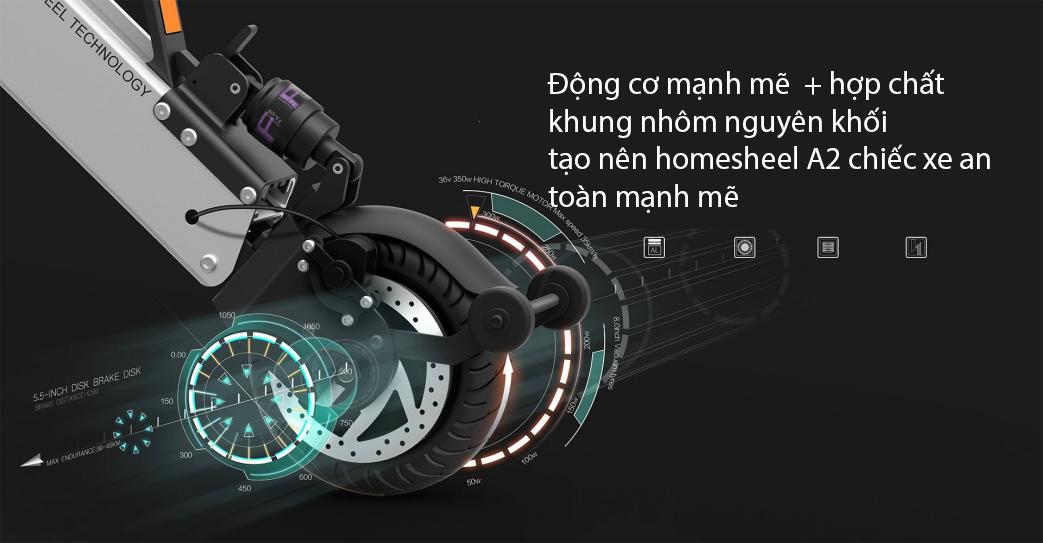 [HCM]Xe điện cân bằng Homesheel A2 mẫu mới