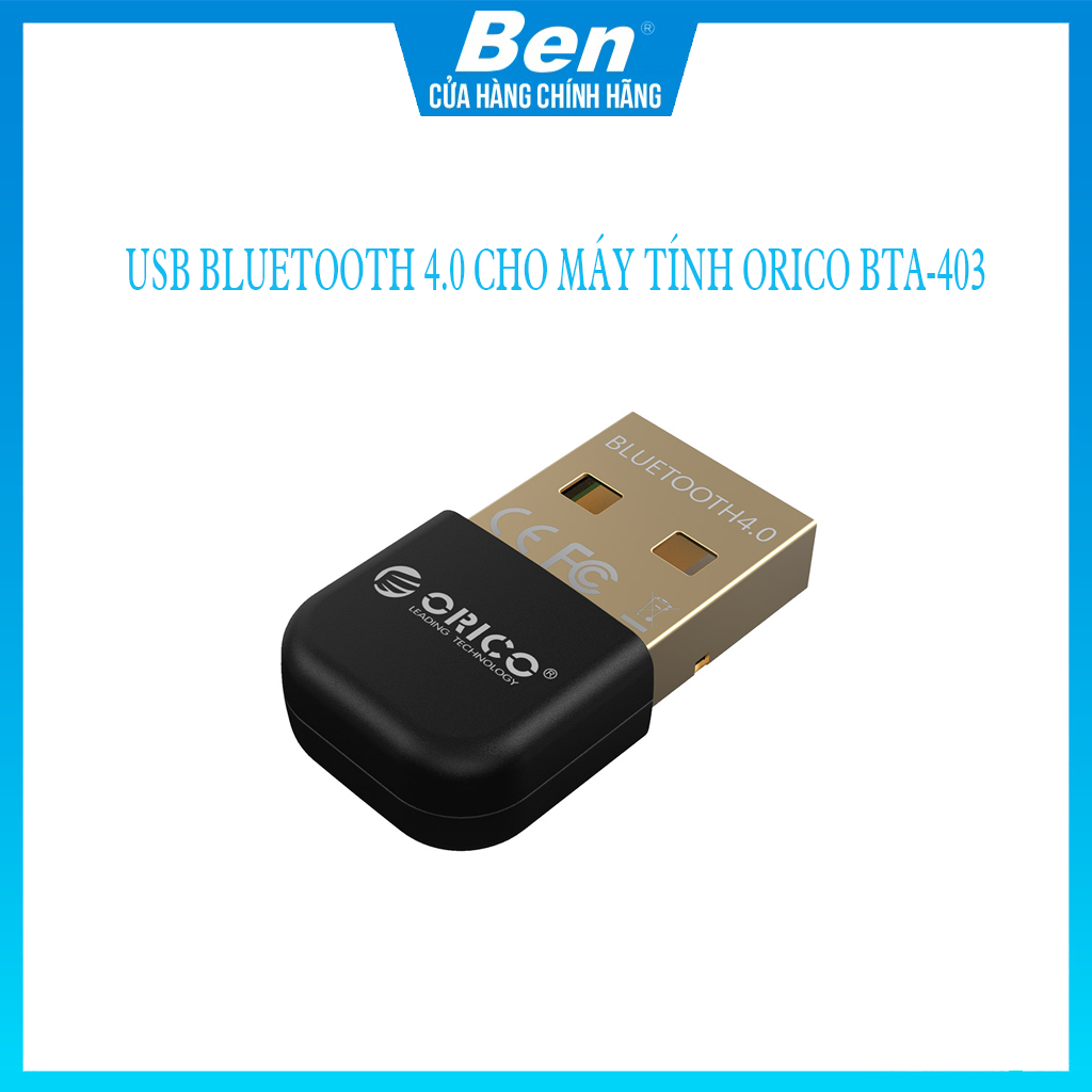 Usb Bluetooth 4.0 Cho Máy Tính Orico Bta-403 (Đen)Bảo Hành 12 Tháng - Ben Computer Store