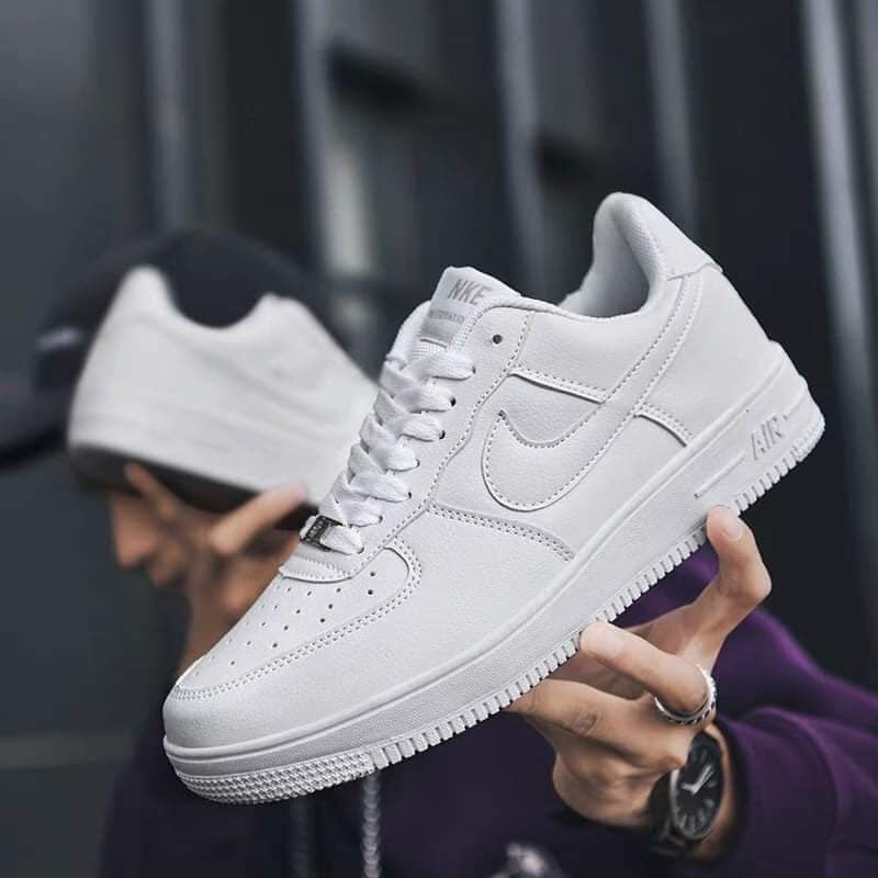 Giày 𝗔𝗙𝟭 𝗡𝗜𝗞𝗘_Trắng Nam Nữ, Giày 𝗡𝗜𝗞𝗘_Air Force 1 All White Full Box