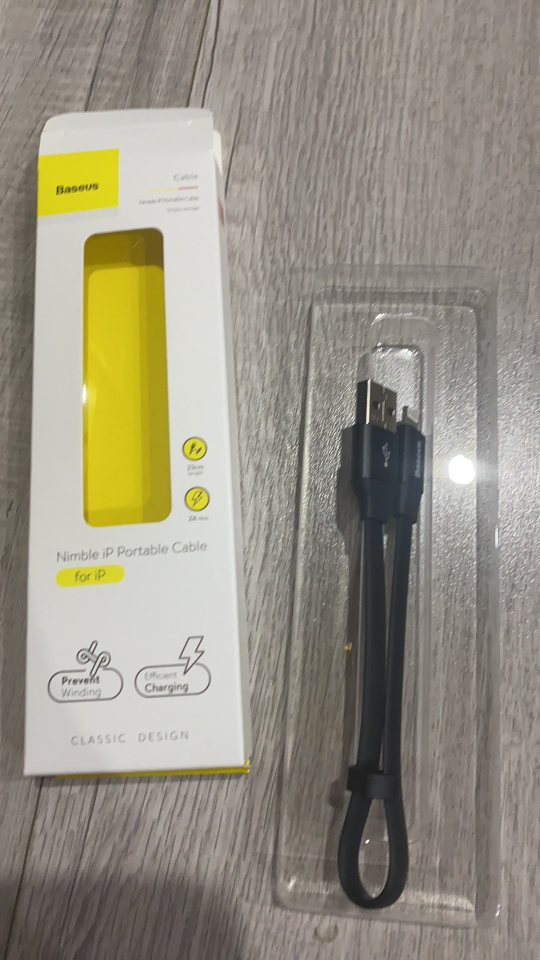 Dây Cáp Sạc iphone ngắn - Baseus 23cm